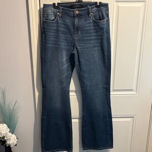 Liverpool Dark Blue Boot Cut Jeans